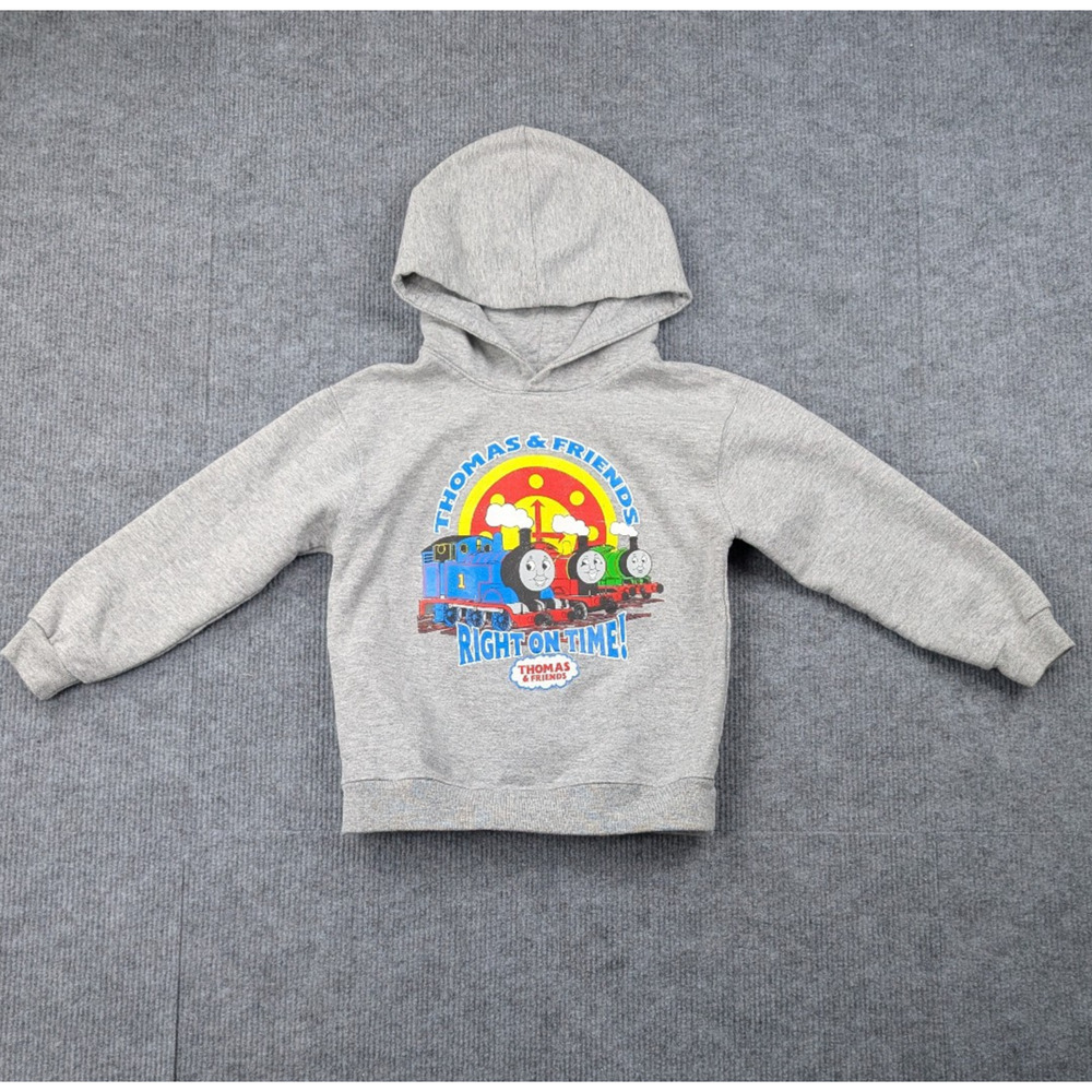Vintage Thomas The Train Hoodie Kids 4T Pullover & Friends Graphic Nostalgia 90s